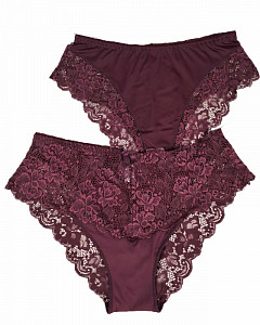 Женские трусы слипы с кружевом  ALINA 